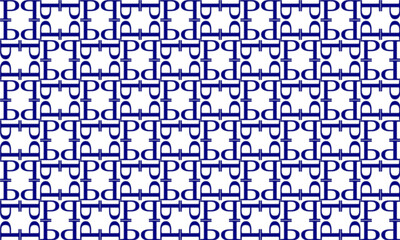 Blue parquet background, strip and dot in parquet pattern seamless repeat style design for fabric printing or wallpaper or background, chessboard, checkerboard