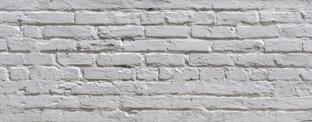 Obraz premium The White Brick Wall Texture Background for Minimal Urban Architecture and Design