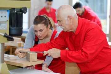 precise polishing a small wooden block