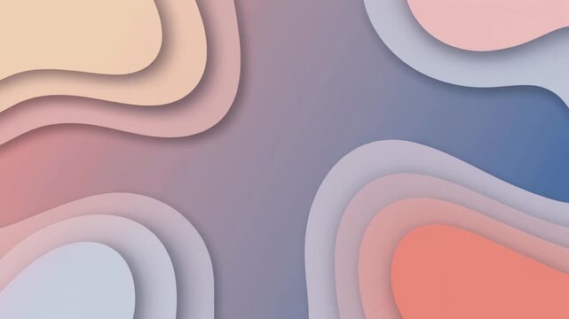 Abstract layered paper art with vibrant color gradients for creative designs