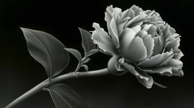 Flower Bud Blooming Botanical Animation