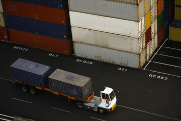 Naples Industrial and Cruise Port in Italy