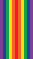Rainbow Colored Vertical Background. LGBTQ Pride Month Concept.