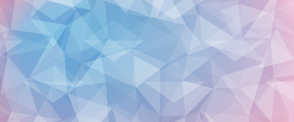 Obraz premium Light Blue, Red vector triangle mosaic background. A completely new color illustration in a vague style. The textured pattern can be used for background.