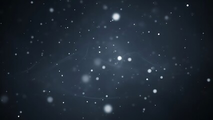 Obraz premium Dark blue background with white snowflakes falling snow