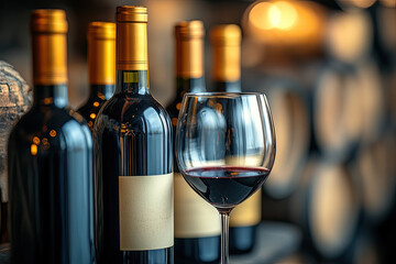 Fine Red Wine Pour Captured Against Black Background