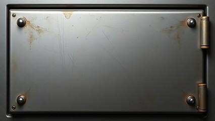 vault. Heavy safe with minor scratches on metal surface, solid construction. product launch decks, UI/UX mockups, designed for data visualization dashboards and holographic UIs.