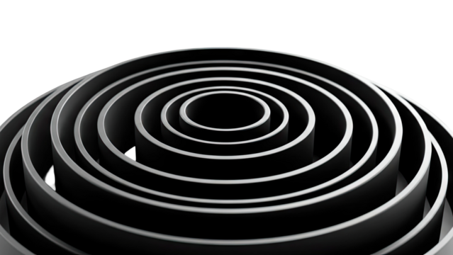 Concentric Circles Abstract - Powered by Adobe