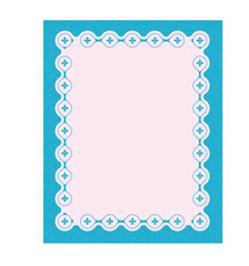 異国シリーズ_しずく連結モチーフ_トルコブルー長方形