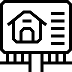 Real Estate Billboard icon