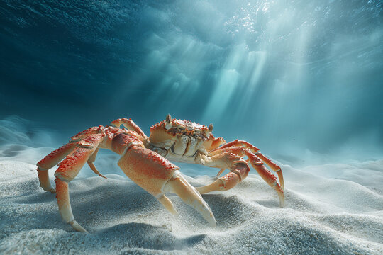 Snow Crab Underwater