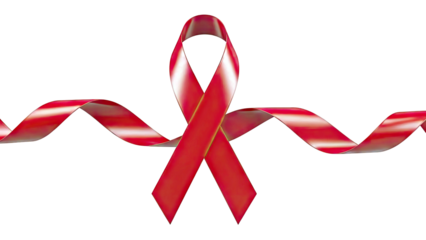 Red ribbon for AIDS awareness