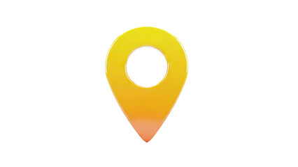 Orange and Yellow Gradient Map Pin Icon