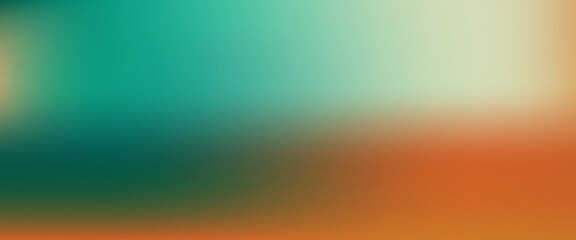 Grain teal orange gradient texture. Stippled green beige noise background. Gritty spray dot grunge colorful texture. Vector dotwork bg. Distressed rough film leak gradation. Abstract sand backdrop.