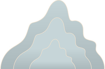 전통 명절 산 일러스트