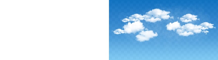 Realistic clouds set, transparent png graphic element for sky and weather design © Lepe PNG