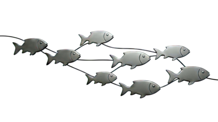 School of Black Fish Art