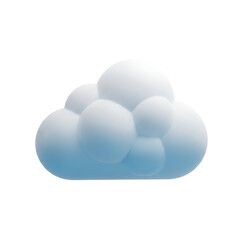A white cloud icon on transparent background