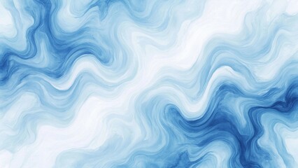 A soft blue background texture. Watercolor digital illustration. A translucent background of spots, stylized smoke, ocean waves, rivers, and wind, for holiday card design, packaging, and printing.