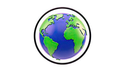 Fototapeta premium Stylized Globe Model