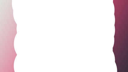 Obraz premium Minimalist Abstract Background with White Wavy Center and Soft Pink to Deep Purple Gradient Edges