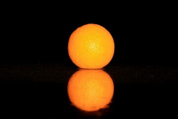 Bright Orange Orb Like Vitamin C Abstract Health Nutrition Supplement Concept Illustration