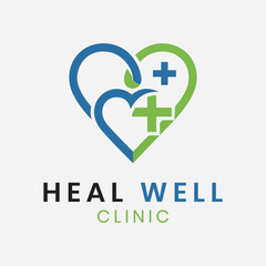 Obraz premium A Professional Healthcare Agency, Hospital, or Pharmaceutical Company Logo Incorporating Medical Care, Health Services, Clinical Excellence, Flat Minimalist Branding Design, Editable Vector File