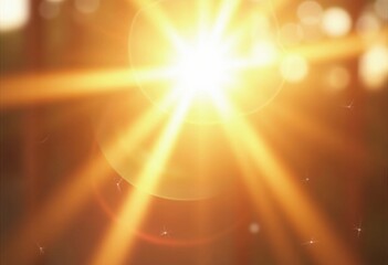 Obraz premium Radiant Sunlight Breaking Through Trees, Creating a Warm and Inviting Atmosphere