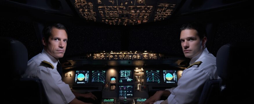 The flight crew expertly navigates advanced systems ensuring a journey filled with tranquility.