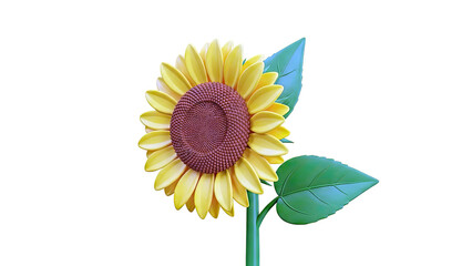 3D Render of a Sunflower