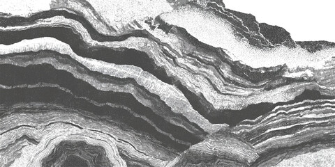 Abstract grunge sandstone strata pattern background texture. vintage geological rock fractures natural earth strata vector background.