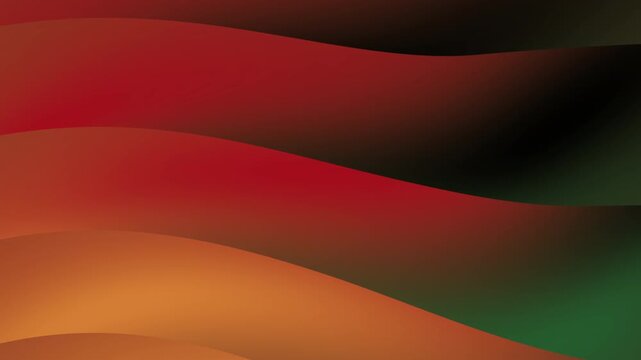 Black history month abstract design of red, yellow and green bands symbolizing unity and heritage. Suitable for Black history month related graphics and designs