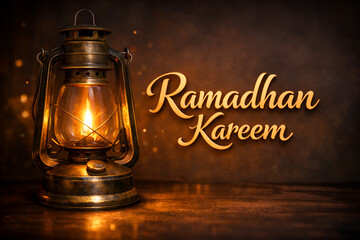 antique oil lamps and ramadhan kareem