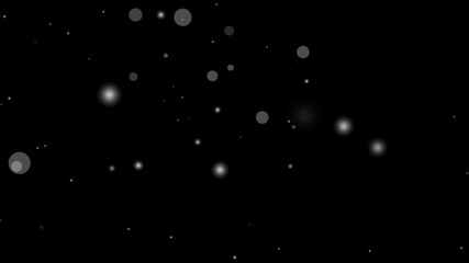 White floating particle dots on transparent background with clean abstract sparkle elements suitable for celebration visuals motion graphics overlays and modern digital design projects - Powered by Adobe