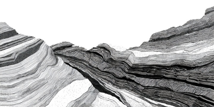 Abstract grunge sandstone strata pattern background texture. vintage geological rock fractures natural earth strata vector background.