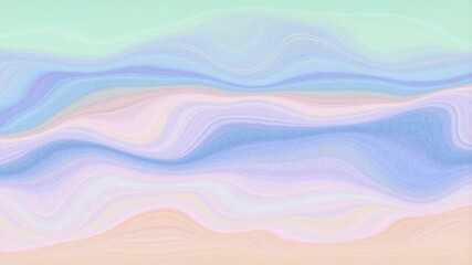 Soft pastel abstract waves flowing gently across the screen. Ideal for conveying calmness, serenity, and creativity in various projects - Powered by Adobe