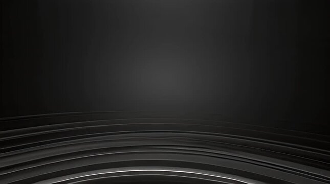 Dynamic dark liquid surface with smooth, reflective curves offering a versatile and premium graphic element for modern designs