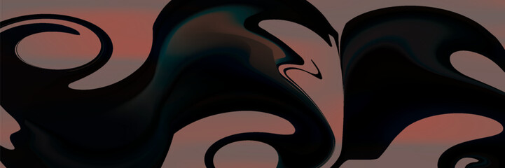 Dynamic trendy simple fluid color gradient abstract cool background with overlapping line effects. Illustration for wallpaper, banner, background, card, book, pamphlet,website. 2D illustration.