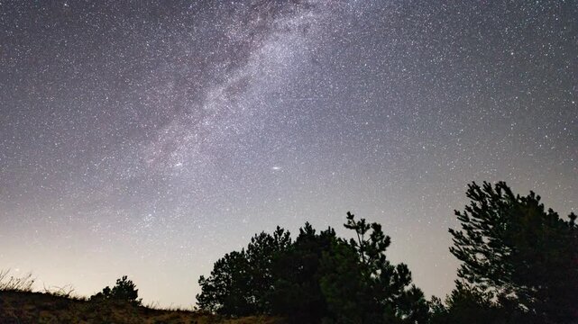 Milky Way and stars at Night