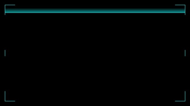HUD frame with a wide scanning bar