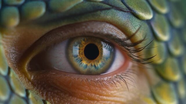 Blinking Reptilian Eye.