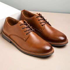 brown leather shoes