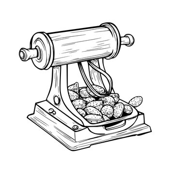 Vintage Nutcracker Bounty Nuts | Clean, isolated vector art for creative projects.