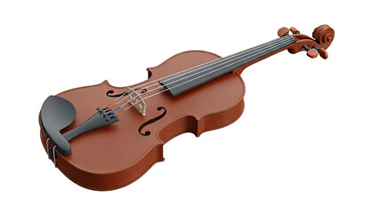 Brown Violin with Black Chin Rest