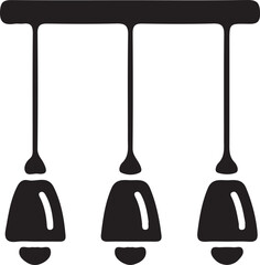 3 lighting silhouette vector 