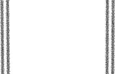 Obraz premium 黒いスクラッチタッチのサイドストライプフレーム