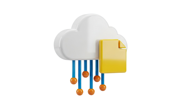 Cloud Computing Data Transfer Icon - Powered by Adobe