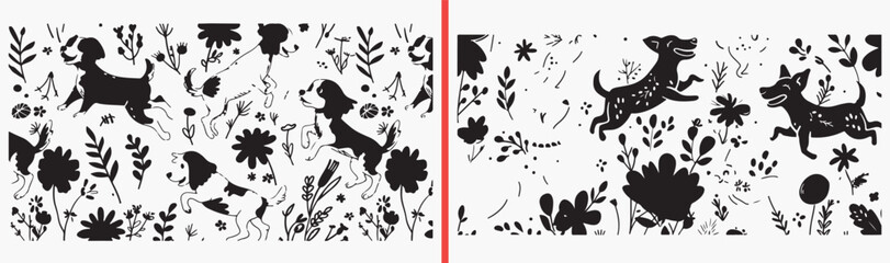 rabbit bunny illustration, animal silhouette drawing, cute rabbit artwork, easter bunny design, hand drawn silhouette clipart, woodland rabbit illustration, stock bunny artwork

