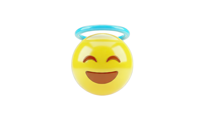 Smiling Emoji with Halo