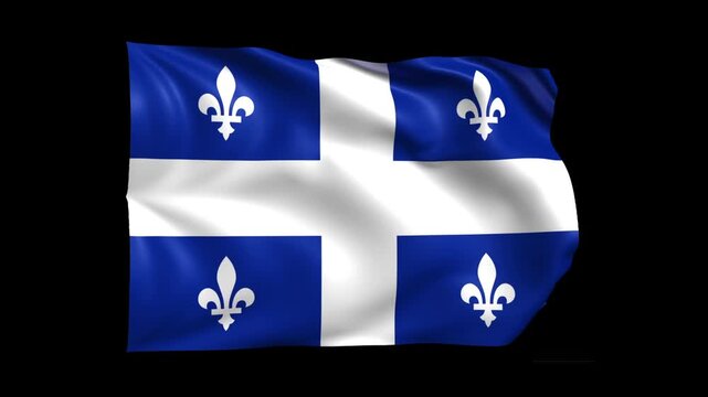 Qubec Flag on transparent background